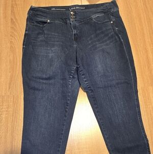 Lane Bryant Dark Blue Skinny Jeans